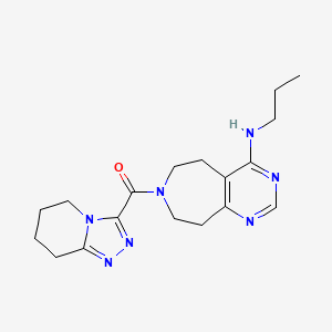 N-propyl-7-(5,6,7,8-tetrahydro[1,2,4]triazolo[4,3-a]pyridin-3-ylcarbonyl)-6,7,8,9-tetrahydro-5H-pyrimido[4,5-d]azepin-4-amine