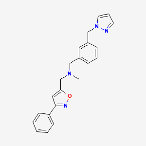 N-methyl-1-(3-phenyl-5-isoxazolyl)-N-[3-(1H-pyrazol-1-ylmethyl)benzyl]methanamine