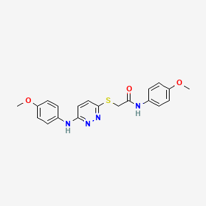 N-(4-methoxyphenyl)-2-({6-[(4-methoxyphenyl)amino]-3-pyridazinyl}thio)acetamide