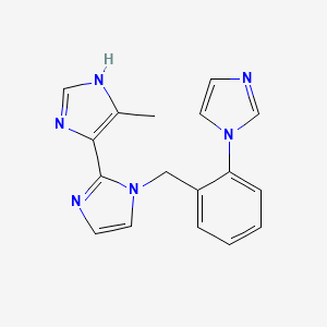 1-[2-(1H-imidazol-1-yl)benzyl]-5'-methyl-1H,3'H-2,4'-biimidazole