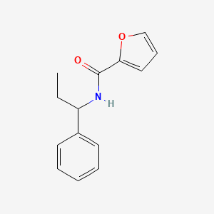 molecular formula C14H15NO2 B5286621 N-(1-phenylpropyl)-2-furamide 