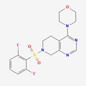 molecular formula C17H18F2N4O3S B5286639 7-[(2,6-difluorophenyl)sulfonyl]-4-morpholin-4-yl-5,6,7,8-tetrahydropyrido[3,4-d]pyrimidine 