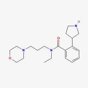 N-ethyl-N-[3-(4-morpholinyl)propyl]-2-(3-pyrrolidinyl)benzamide dihydrochloride