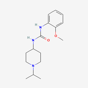 molecular formula C16H25N3O2 B5286689 N-(1-isopropyl-4-piperidinyl)-N'-(2-methoxyphenyl)urea 