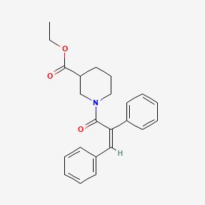 ethyl 1-(2,3-diphenylacryloyl)-3-piperidinecarboxylate