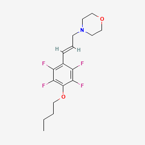 4-[3-(4-butoxy-2,3,5,6-tetrafluorophenyl)-2-propen-1-yl]morpholine