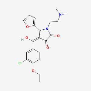 4-(3-chloro-4-ethoxybenzoyl)-1-[2-(dimethylamino)ethyl]-5-(2-furyl)-3-hydroxy-1,5-dihydro-2H-pyrrol-2-one