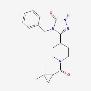 4-benzyl-5-{1-[(2,2-dimethylcyclopropyl)carbonyl]-4-piperidinyl}-2,4-dihydro-3H-1,2,4-triazol-3-one