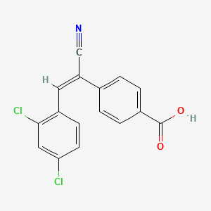 4-[1-cyano-2-(2,4-dichlorophenyl)vinyl]benzoic acid