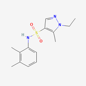 molecular formula C14H19N3O2S B5286790 N-(2,3-dimethylphenyl)-1-ethyl-5-methyl-1H-pyrazole-4-sulfonamide CAS No. 957510-91-7