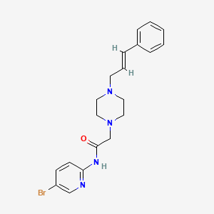 N-(5-bromo-2-pyridinyl)-2-[4-(3-phenyl-2-propen-1-yl)-1-piperazinyl]acetamide