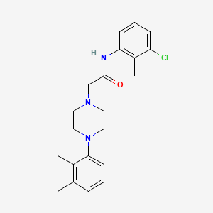 N-(3-chloro-2-methylphenyl)-2-[4-(2,3-dimethylphenyl)-1-piperazinyl]acetamide