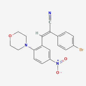 2-(4-bromophenyl)-3-[2-(4-morpholinyl)-5-nitrophenyl]acrylonitrile