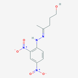 molecular formula C11H14N4O5 B5286818 5-hydroxy-2-pentanone (2,4-dinitrophenyl)hydrazone 