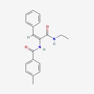 N-{1-[(ethylamino)carbonyl]-2-phenylvinyl}-4-methylbenzamide