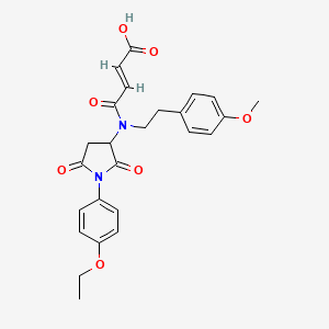 4-{[1-(4-ethoxyphenyl)-2,5-dioxo-3-pyrrolidinyl][2-(4-methoxyphenyl)ethyl]amino}-4-oxo-2-butenoic acid