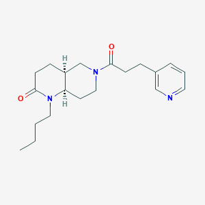 molecular formula C20H29N3O2 B5286880 (4aS*,8aR*)-1-butyl-6-(3-pyridin-3-ylpropanoyl)octahydro-1,6-naphthyridin-2(1H)-one 