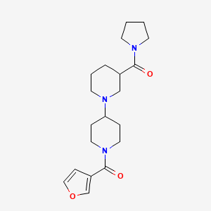 1'-(3-furoyl)-3-(pyrrolidin-1-ylcarbonyl)-1,4'-bipiperidine