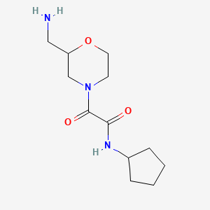 2-[2-(aminomethyl)-4-morpholinyl]-N-cyclopentyl-2-oxoacetamide hydrochloride