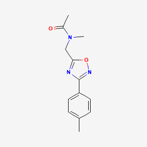 N-methyl-N-[[3-(4-methylphenyl)-1,2,4-oxadiazol-5-yl]methyl]acetamide