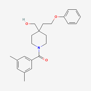 [1-(3,5-dimethylbenzoyl)-4-(2-phenoxyethyl)piperidin-4-yl]methanol