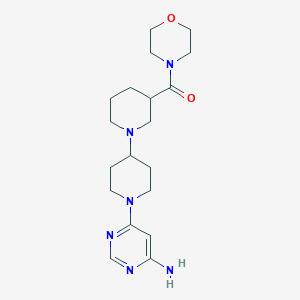 6-[3-(morpholin-4-ylcarbonyl)-1,4'-bipiperidin-1'-yl]pyrimidin-4-amine