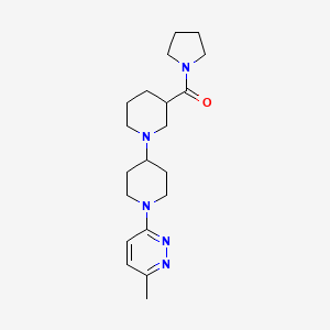 molecular formula C20H31N5O B5286988 1'-(6-methylpyridazin-3-yl)-3-(pyrrolidin-1-ylcarbonyl)-1,4'-bipiperidine 