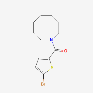 molecular formula C12H16BrNOS B5286998 1-[(5-bromo-2-thienyl)carbonyl]azocane 