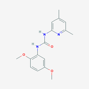 molecular formula C16H19N3O3 B5287003 N-(2,5-dimethoxyphenyl)-N'-(4,6-dimethyl-2-pyridinyl)urea 