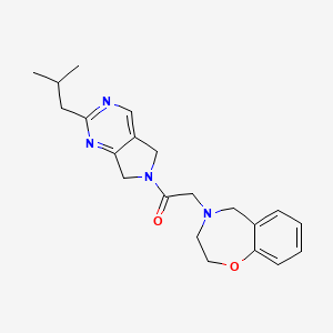 4-[2-(2-isobutyl-5,7-dihydro-6H-pyrrolo[3,4-d]pyrimidin-6-yl)-2-oxoethyl]-2,3,4,5-tetrahydro-1,4-benzoxazepine