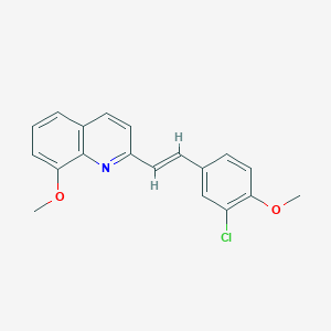 2-[2-(3-chloro-4-methoxyphenyl)vinyl]-8-methoxyquinoline