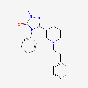 2-methyl-4-phenyl-5-[1-(2-phenylethyl)piperidin-3-yl]-2,4-dihydro-3H-1,2,4-triazol-3-one