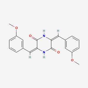 molecular formula C20H18N2O4 B5287174 3,6-bis(3-methoxybenzylidene)-2,5-piperazinedione 