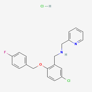 {5-chloro-2-[(4-fluorobenzyl)oxy]benzyl}(2-pyridinylmethyl)amine hydrochloride