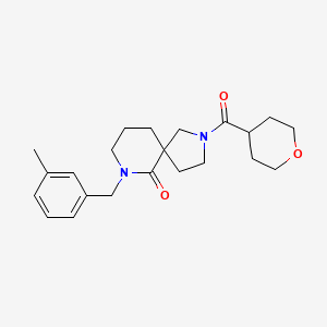 7-(3-methylbenzyl)-2-(tetrahydro-2H-pyran-4-ylcarbonyl)-2,7-diazaspiro[4.5]decan-6-one