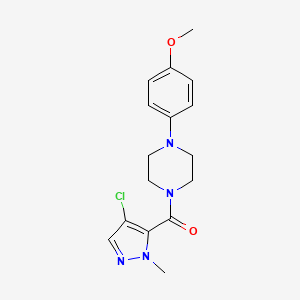 1-[(4-chloro-1-methyl-1H-pyrazol-5-yl)carbonyl]-4-(4-methoxyphenyl)piperazine