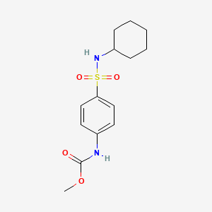 molecular formula C14H20N2O4S B5287239 methyl {4-[(cyclohexylamino)sulfonyl]phenyl}carbamate 