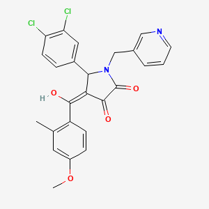 5-(3,4-dichlorophenyl)-3-hydroxy-4-(4-methoxy-2-methylbenzoyl)-1-(3-pyridinylmethyl)-1,5-dihydro-2H-pyrrol-2-one