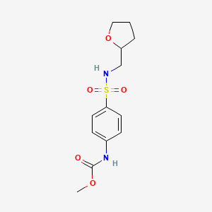 methyl (4-{[(tetrahydro-2-furanylmethyl)amino]sulfonyl}phenyl)carbamate