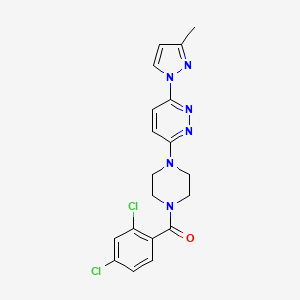 3-[4-(2,4-dichlorobenzoyl)-1-piperazinyl]-6-(3-methyl-1H-pyrazol-1-yl)pyridazine