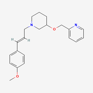 molecular formula C21H26N2O2 B5287362 2-[({1-[(2E)-3-(4-methoxyphenyl)-2-propen-1-yl]-3-piperidinyl}oxy)methyl]pyridine 