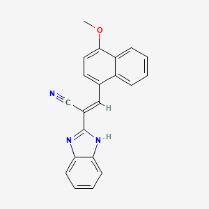 2-(1H-benzimidazol-2-yl)-3-(4-methoxy-1-naphthyl)acrylonitrile