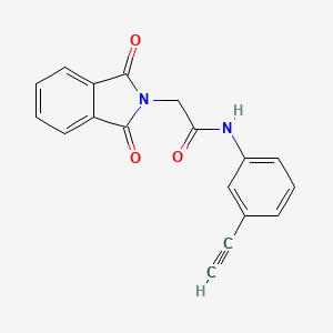 2-(1,3-dioxo-1,3-dihydro-2H-isoindol-2-yl)-N-(3-ethynylphenyl)acetamide