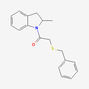 1-[(benzylthio)acetyl]-2-methylindoline