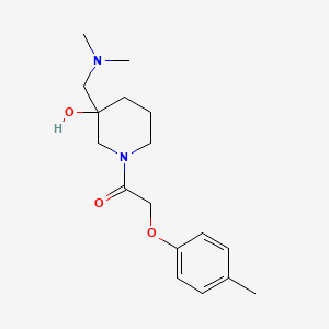 molecular formula C17H26N2O3 B5287478 3-[(dimethylamino)methyl]-1-[(4-methylphenoxy)acetyl]-3-piperidinol 