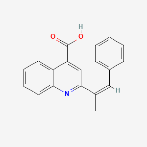 molecular formula C19H15NO2 B5287485 2-(1-methyl-2-phenylvinyl)-4-quinolinecarboxylic acid 