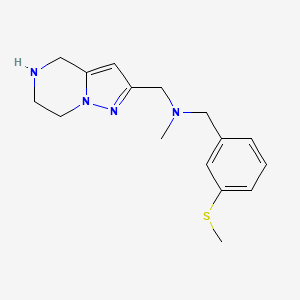 molecular formula C16H22N4S B5287498 N-methyl-1-[3-(methylthio)phenyl]-N-(4,5,6,7-tetrahydropyrazolo[1,5-a]pyrazin-2-ylmethyl)methanamine dihydrochloride 