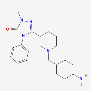 5-{1-[(cis-4-aminocyclohexyl)methyl]piperidin-3-yl}-2-methyl-4-phenyl-2,4-dihydro-3H-1,2,4-triazol-3-one