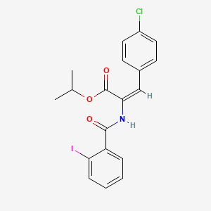 isopropyl 3-(4-chlorophenyl)-2-[(2-iodobenzoyl)amino]acrylate