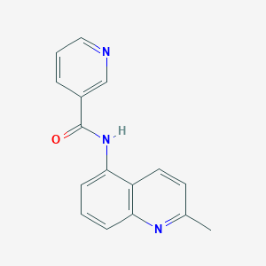 molecular formula C16H13N3O B5287540 N-(2-methyl-5-quinolinyl)nicotinamide 